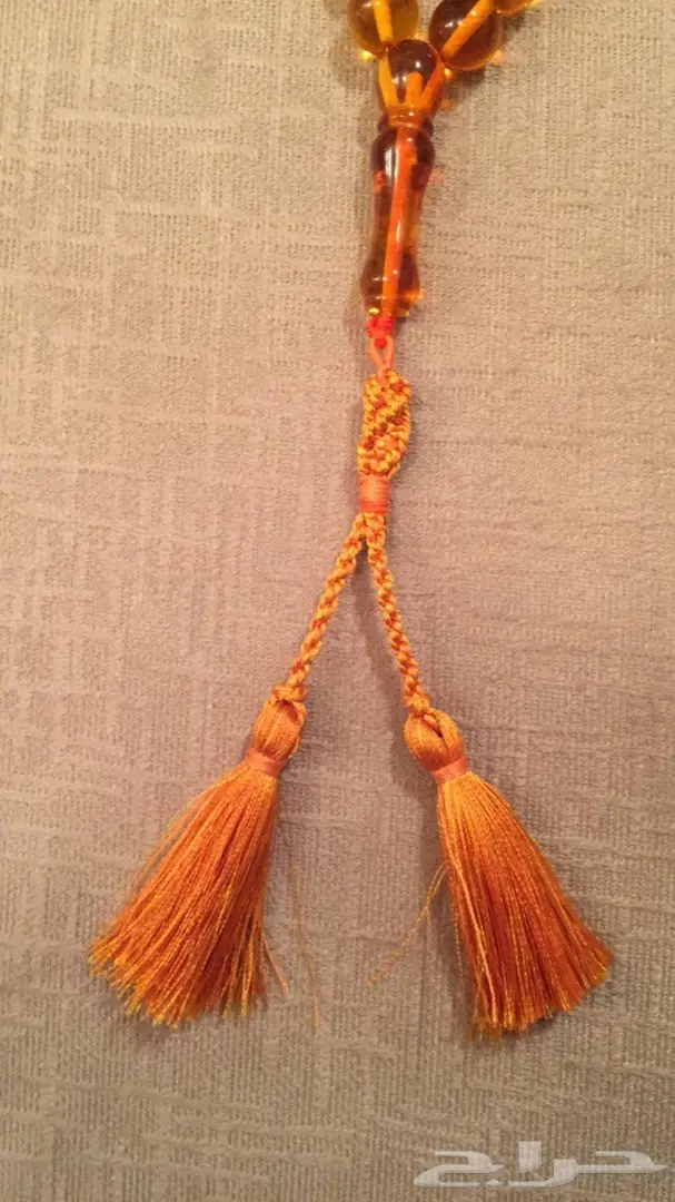 مزاد رقم(60)لمدة5 ساعات سبحه كهرمان برتقالي  (image 2)