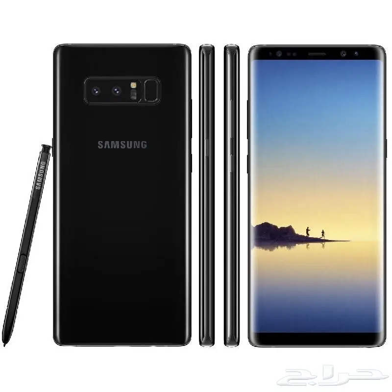 نوت 8 اسود شريحتين 64 جيجا 