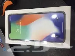  ايفون x 256 جيجا اللون سلفر (ابيض) فيس تايم