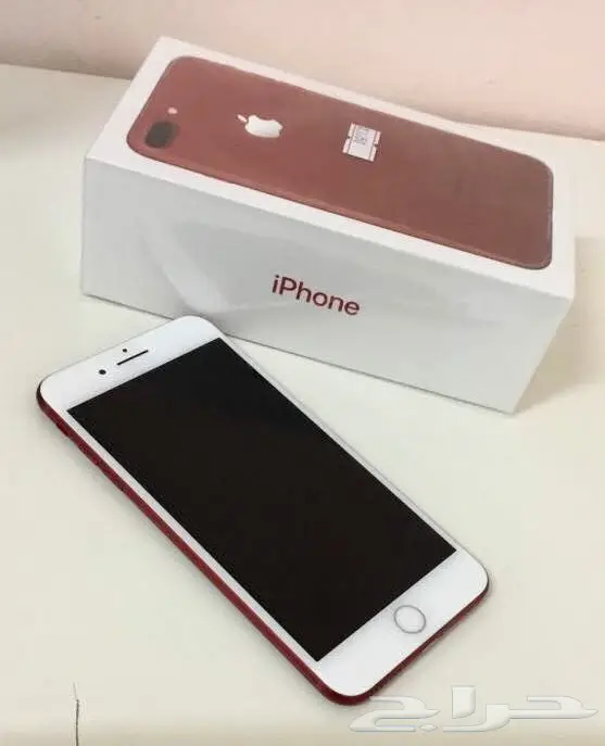 للبيع ايفون 7 بلس احمر 128 قيقا 