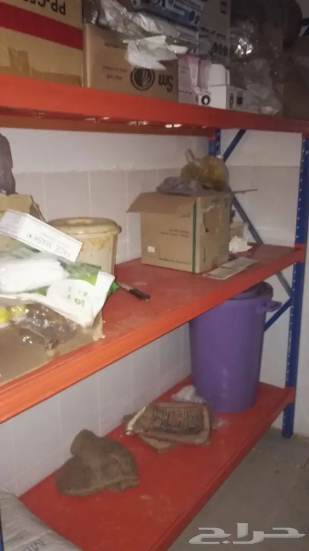 سرير دورين حديد ورفوف حديد (image 1)