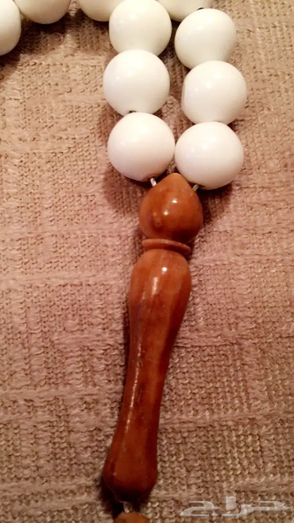 مزاد رقم(63)حتى6ونصف مساء سبحه رخام ابيض (image 3)