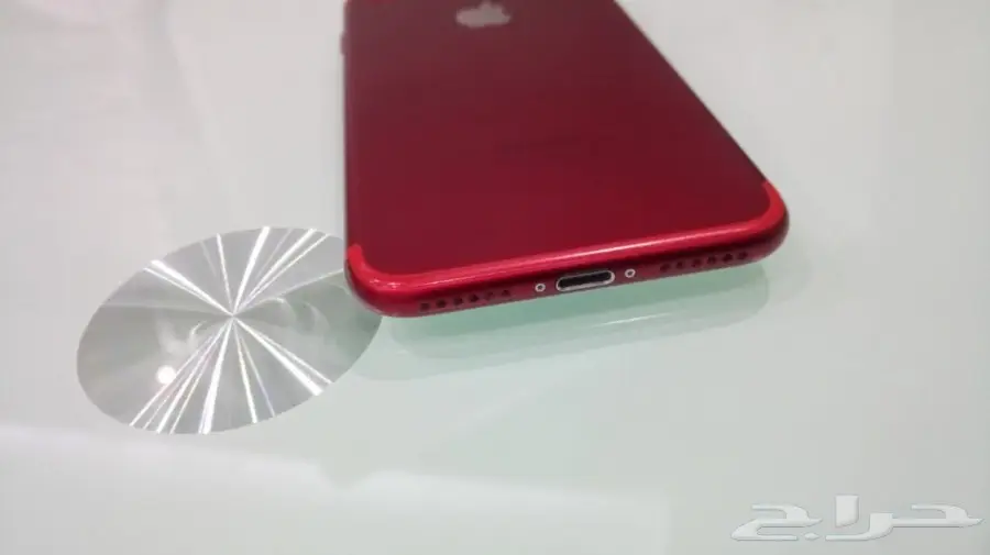 ايفون7 احمر بضمانه نظيف ولله الحمد (image 5)