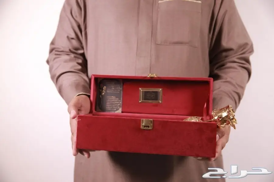 وردة طبيعية مطلية فضة وذهب لكل المناسبات VIP  (image 31)