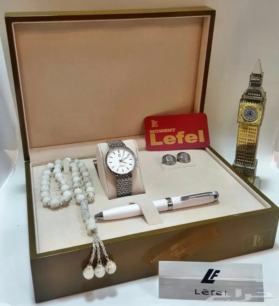 اطقم ساعات من ماركة ليفل علبه فخمه خشبي (image 2)