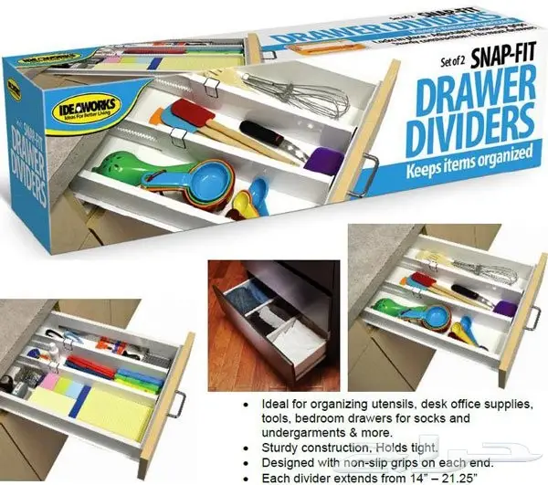 تنظيم أدراج مطبخك وغرف نومك بسهولة! (image 1)