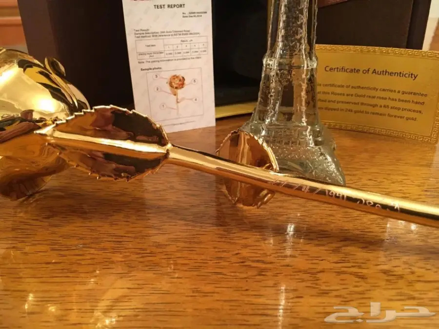 عرض للورد الذهب الملون احفر عبارتك وميز هديتك (image 11)