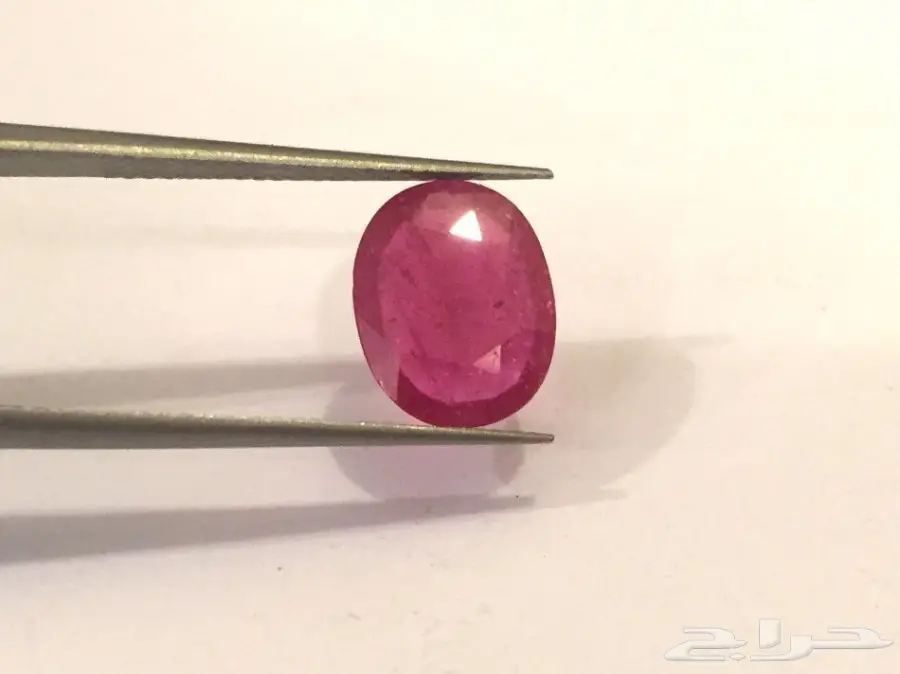 حجر زفير وردي بشهادة سوليتير (image 1)
