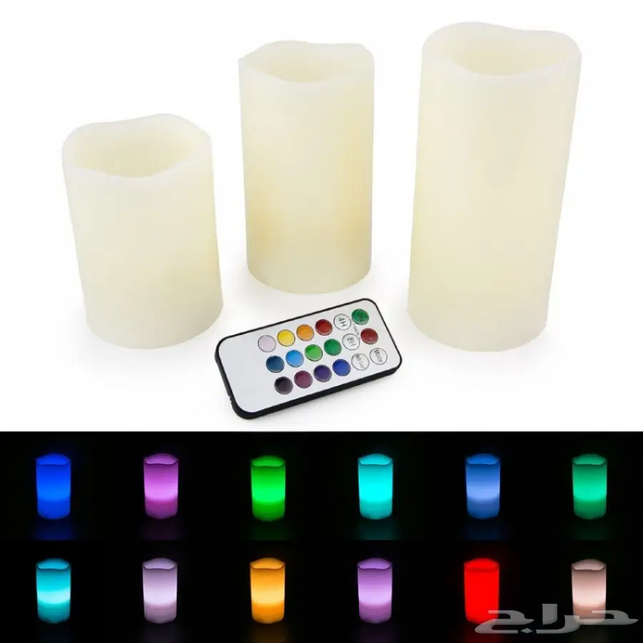 متوفر الآن الشموع المضيئة الآمنة 12 لون (image 4)