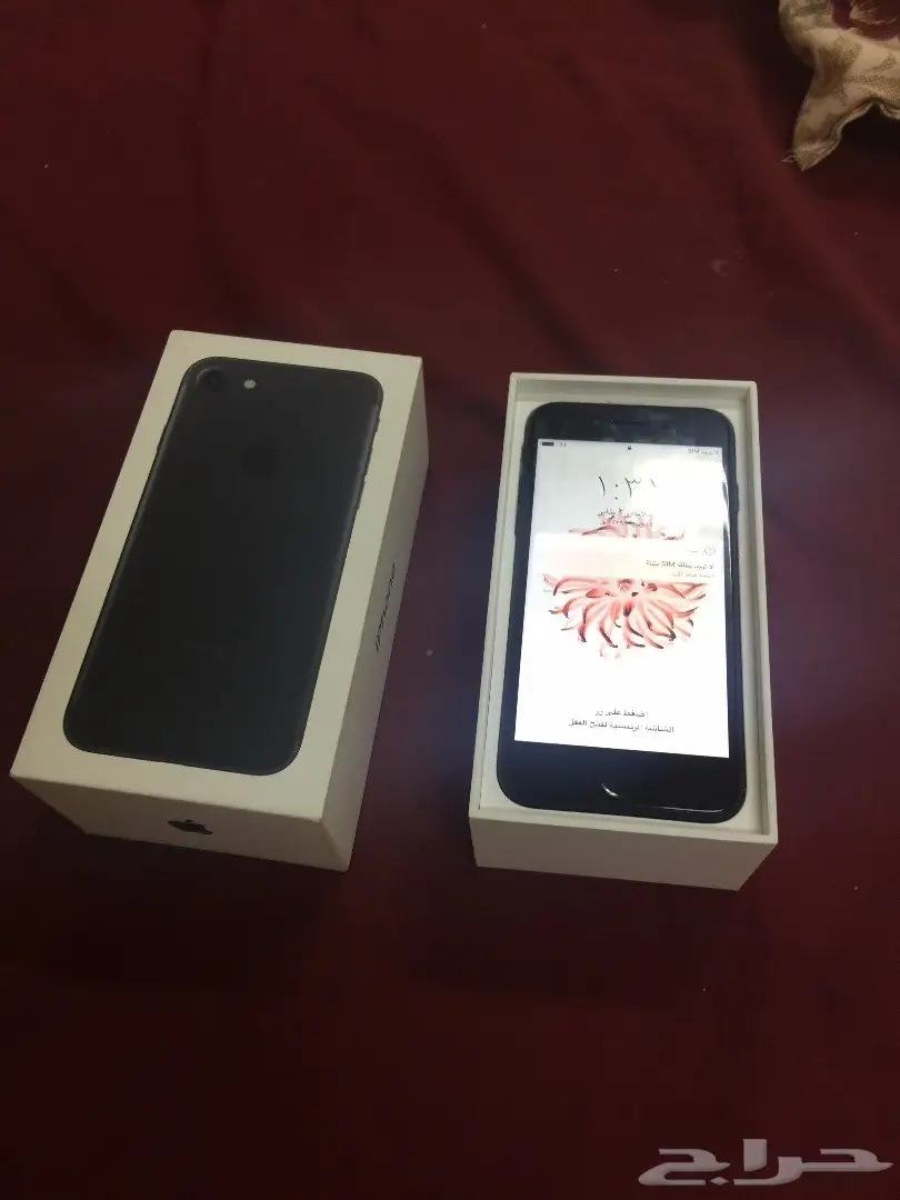 للبيع ايفون 7 اسود مطفي