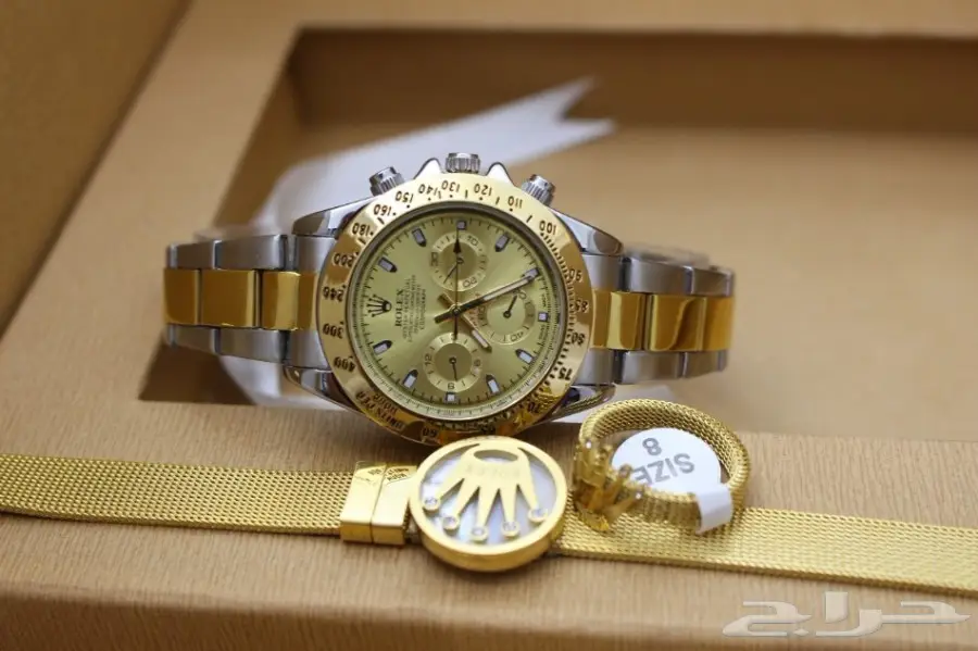 ساعه نسائي درجه نضيف ماركة رولكس موديل ديتونة (image 1)