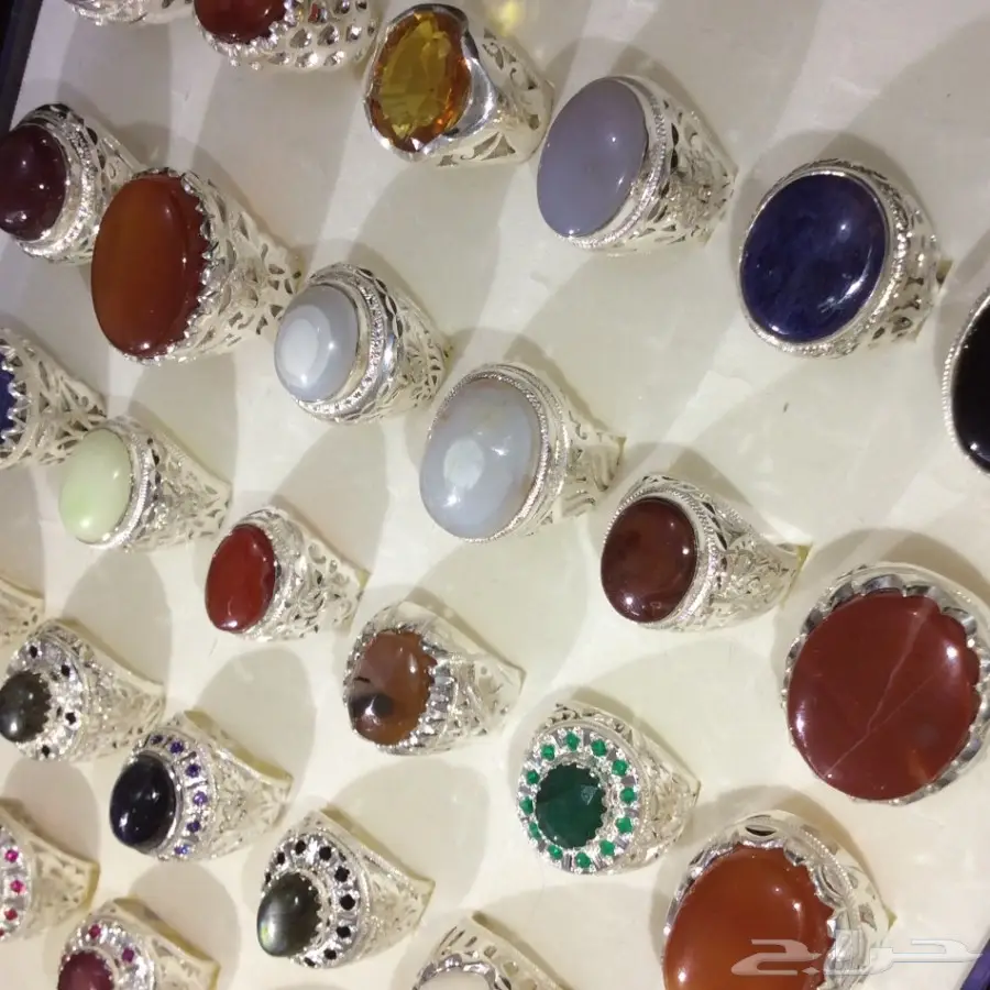 خواتم جديدة بجميع انواع الاحجار الكريمة (image 33)