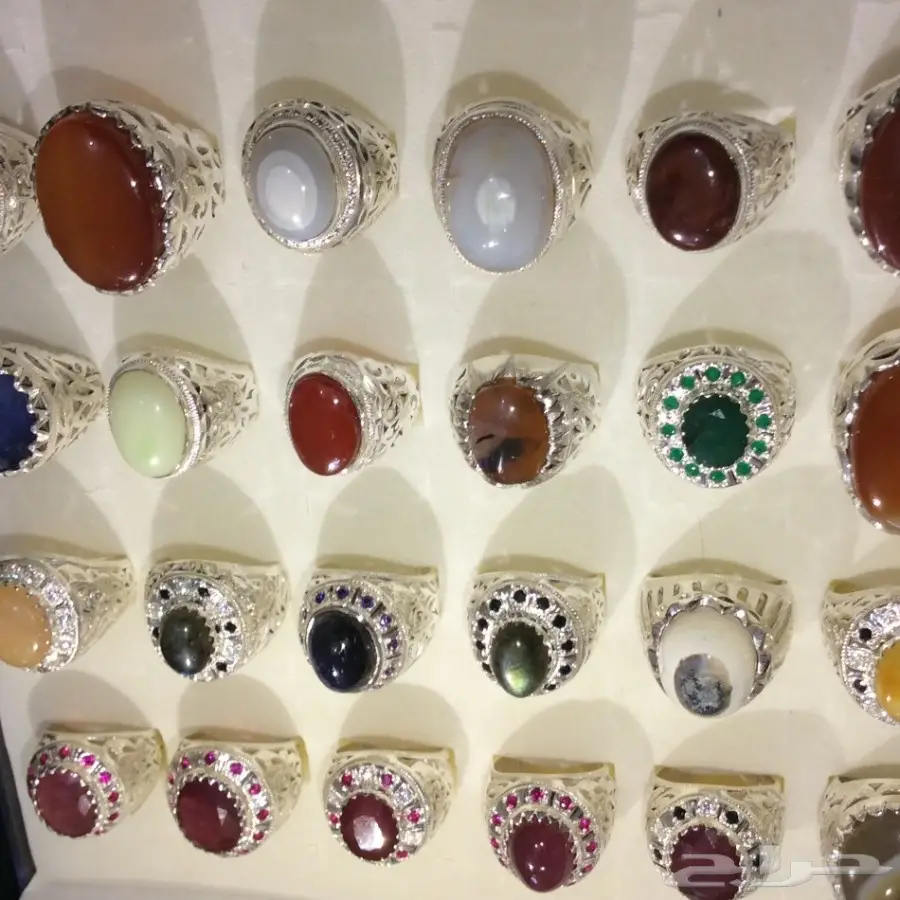 خواتم جديدة بجميع انواع الاحجار الكريمة (image 34)