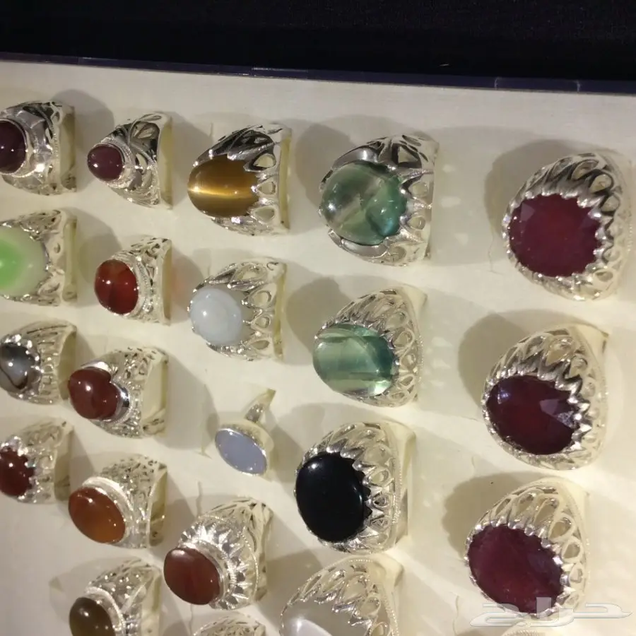خواتم جديدة بجميع انواع الاحجار الكريمة (image 37)