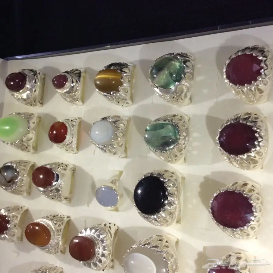 خواتم جديدة بجميع انواع الاحجار الكريمة (image 40)