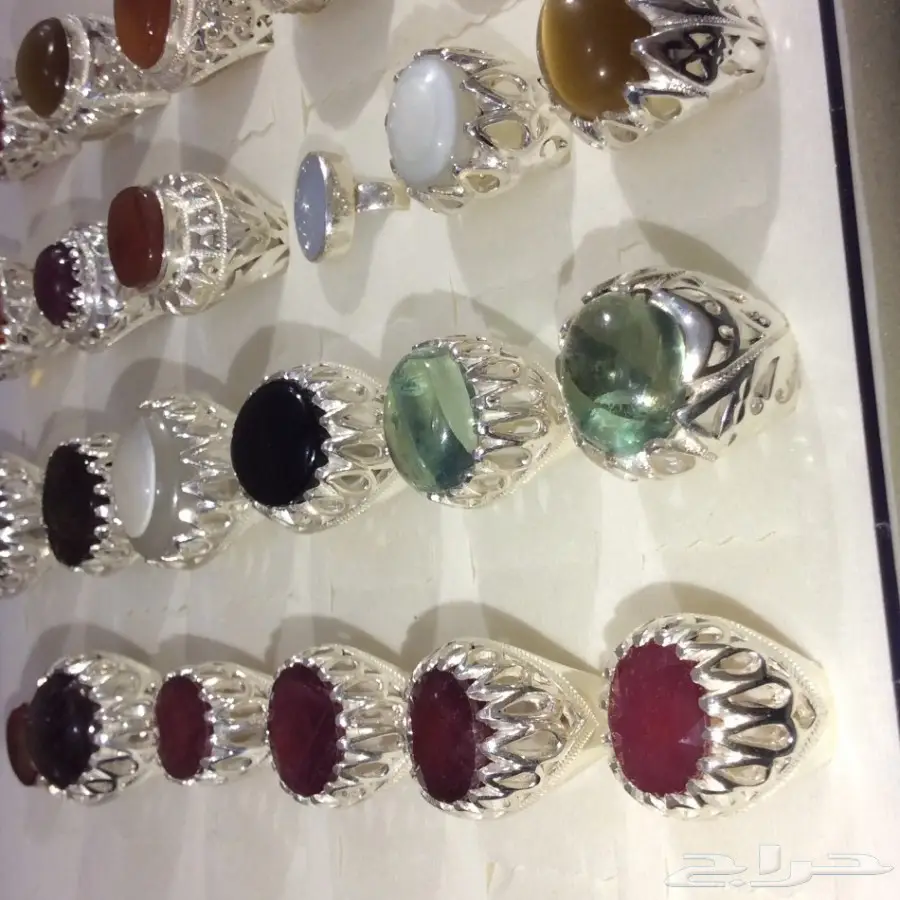 خواتم جديدة بجميع انواع الاحجار الكريمة (image 48)