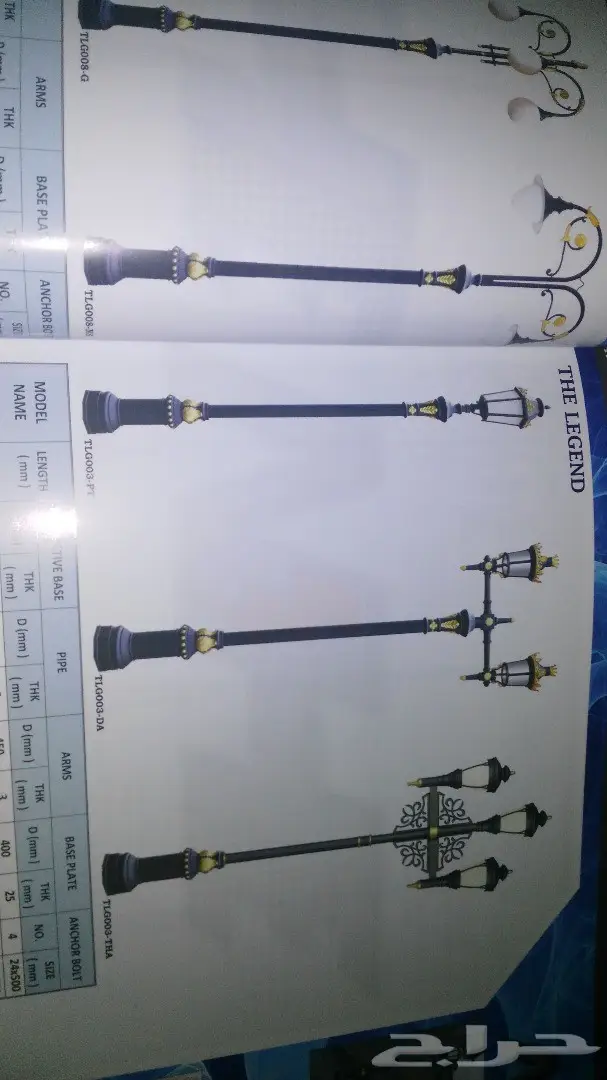 اعمدة انارة وكشافات حدائق وشوارع (image 3)