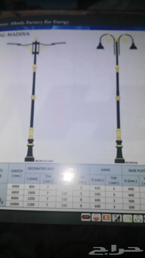 اعمدة انارة وكشافات حدائق وشوارع (image 8)