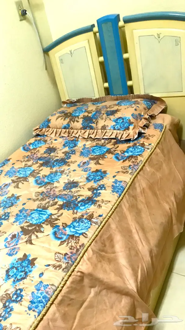 سرير مفرد خشب زان (image 1)