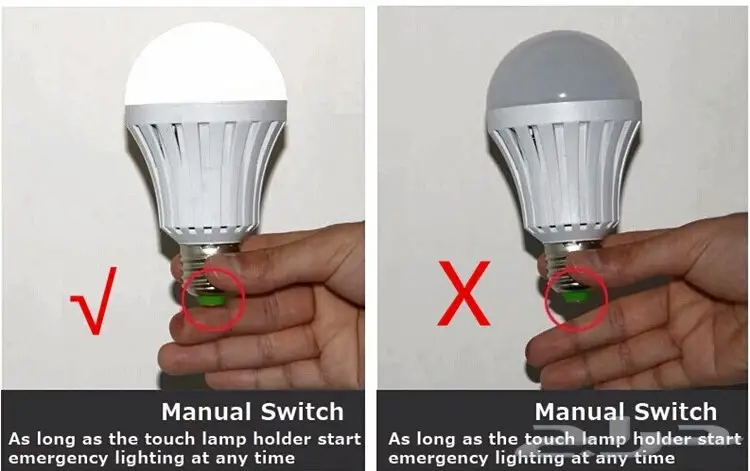لمبة LEDلي الطواري التشغيل بلماء واللمس  (image 13)