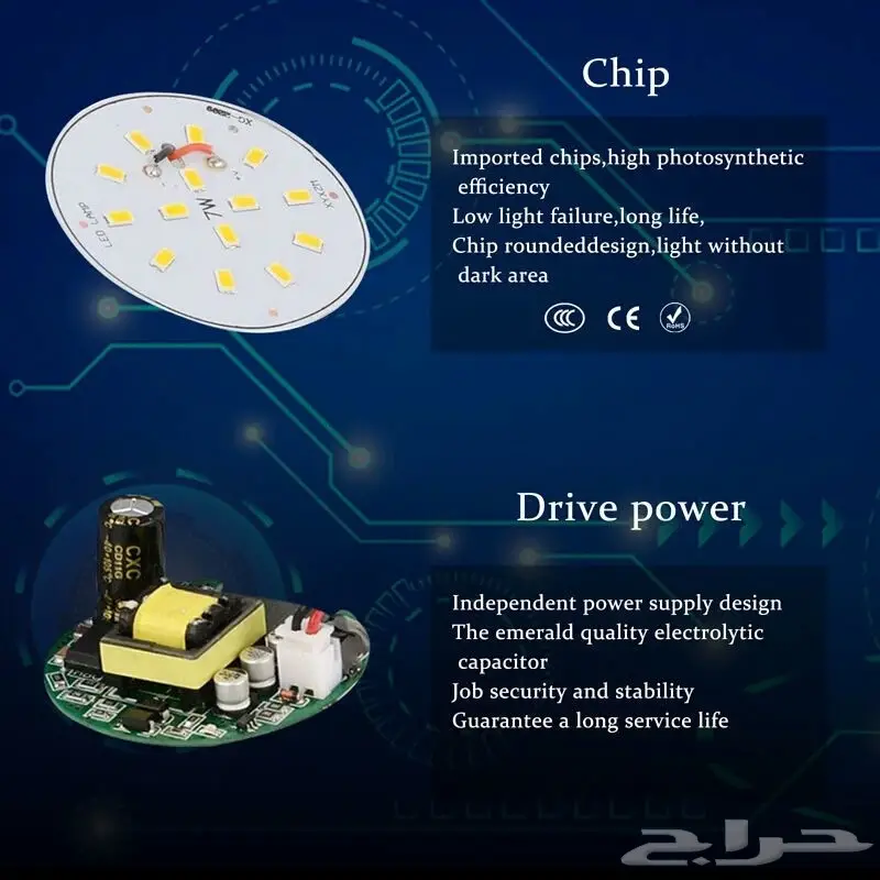 لمبة LEDلي الطواري التشغيل بلماء واللمس  (image 6)