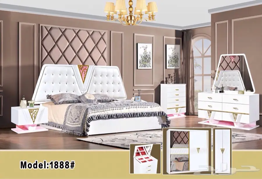 ارقى غرف النوم بتصاميم عصريه تبدأ من3950 (image 7)