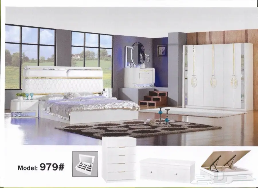 ارقى غرف النوم بتصاميم عصريه تبدأ من3950 (image 27)