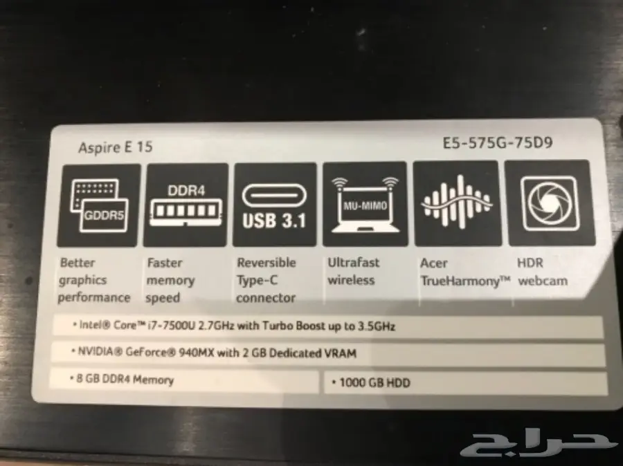 لاب توب ايسر i7 (image 4)