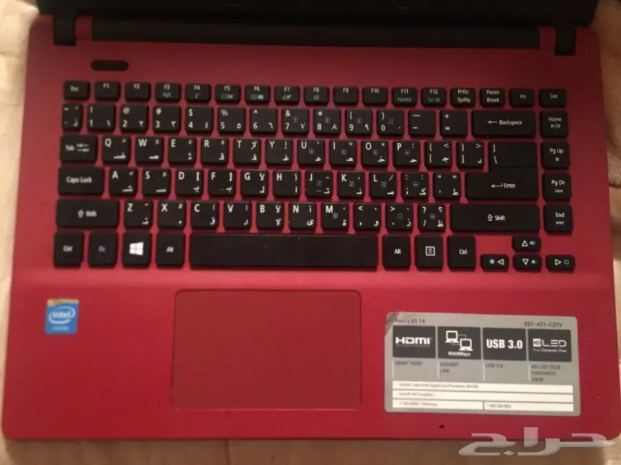 لابتوب ايسر احمر للبيع  (image 4)