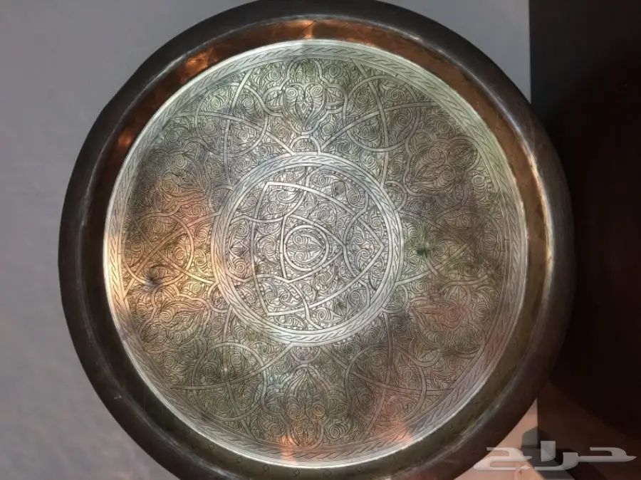 صحن نحاس قديم تراث  (image 2)