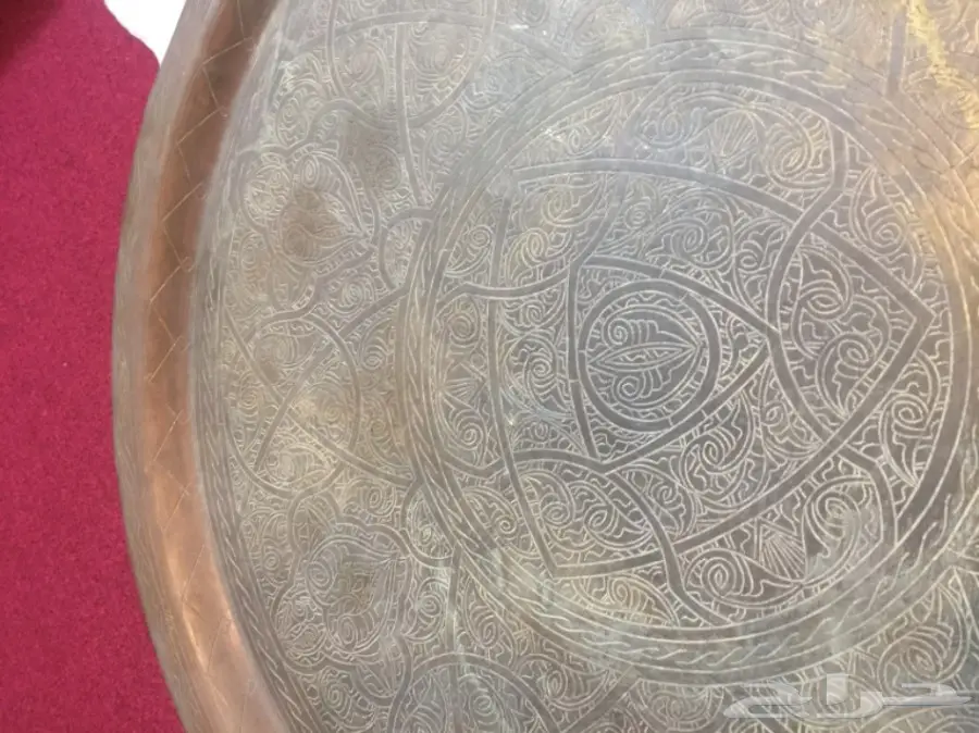 صحن نحاس قديم تراث  (image 4)