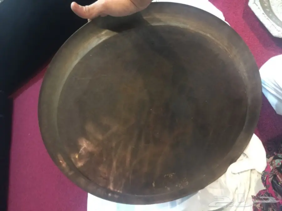 صحن نحاس قديم تراث  (image 5)