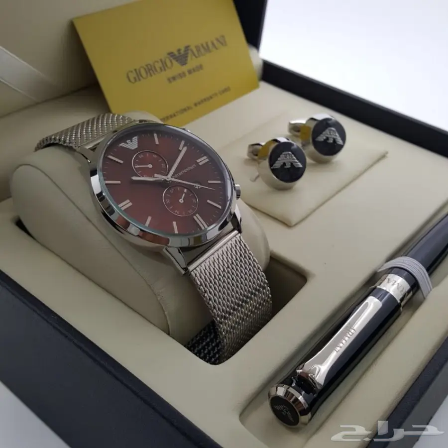 اطقم ساعات رجاليه مع ماركه وشوزات رجاليه (image 5)