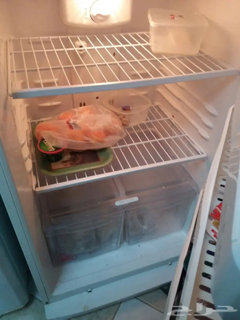 ثلاجة ال جى 20 قدم لون ابيض بابين نظام نو فوس (image 1)