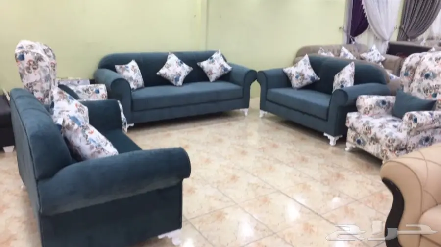 أطقم كنب جديد بسعر مغري ب 1500 سعر جمله (image 10)