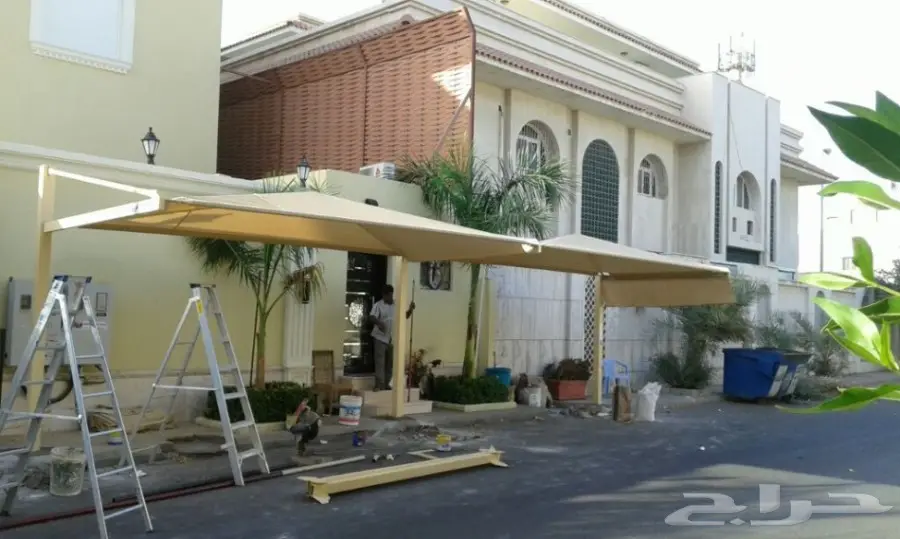 سواتر مكة - مظلات مكة - برجولات سيارات حدائق