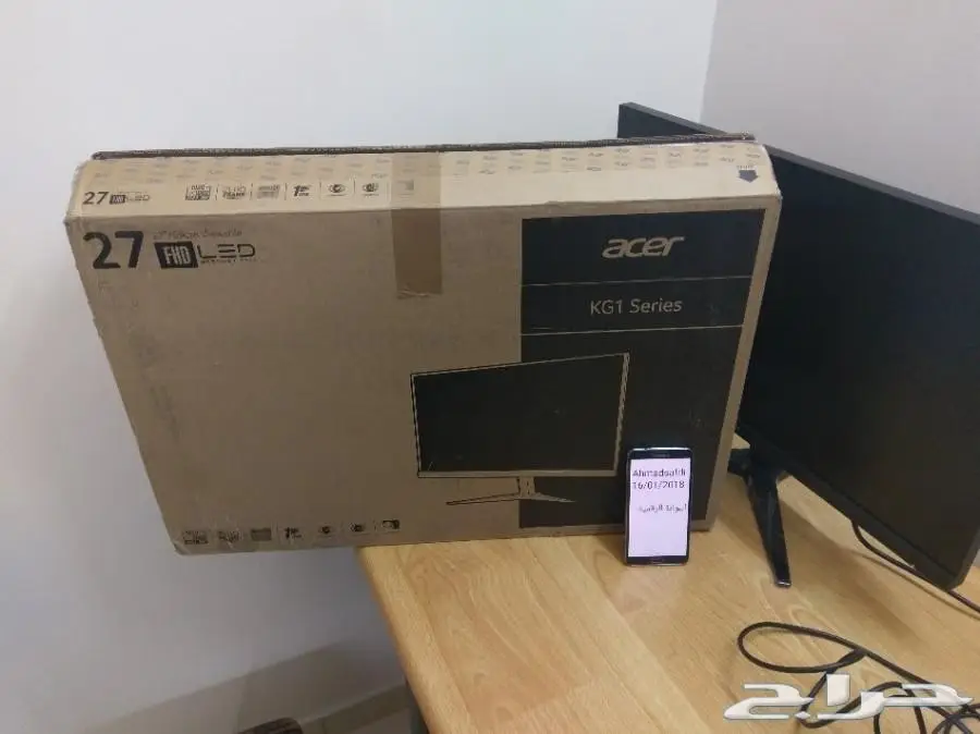  شاشة كمبيوتر جديدة Acer KG271 bmiix Black 2 (image 1)
