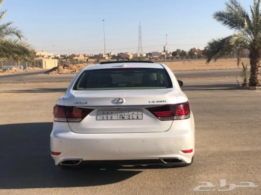 لكزس 460 لارج 2013 لؤلؤي نظيفه  (image 2)