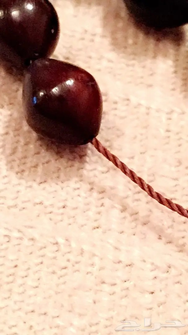 مزاد رقم(76)  لمدة ساعتين سبحة حجر حبات صغير (image 3)