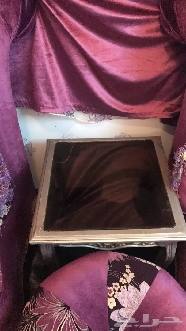 للبيع طقم كنب كلاسيكي نظيف اللون موف - الطائف (image 7)