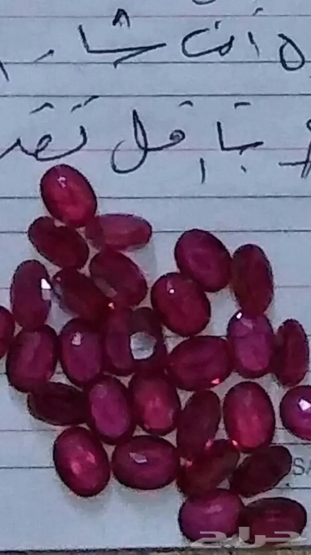 ياقوت احمر مقصقص سيرلانكي 