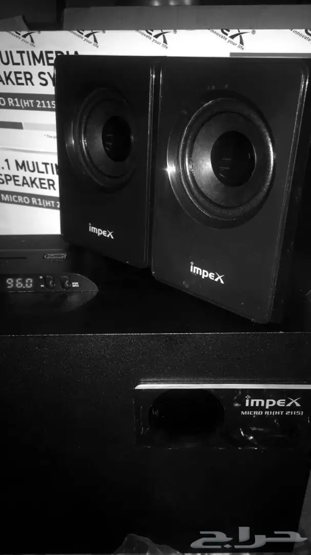 للبيع سماعه مكبر صوت مع سماعتين جانبي (image 1)