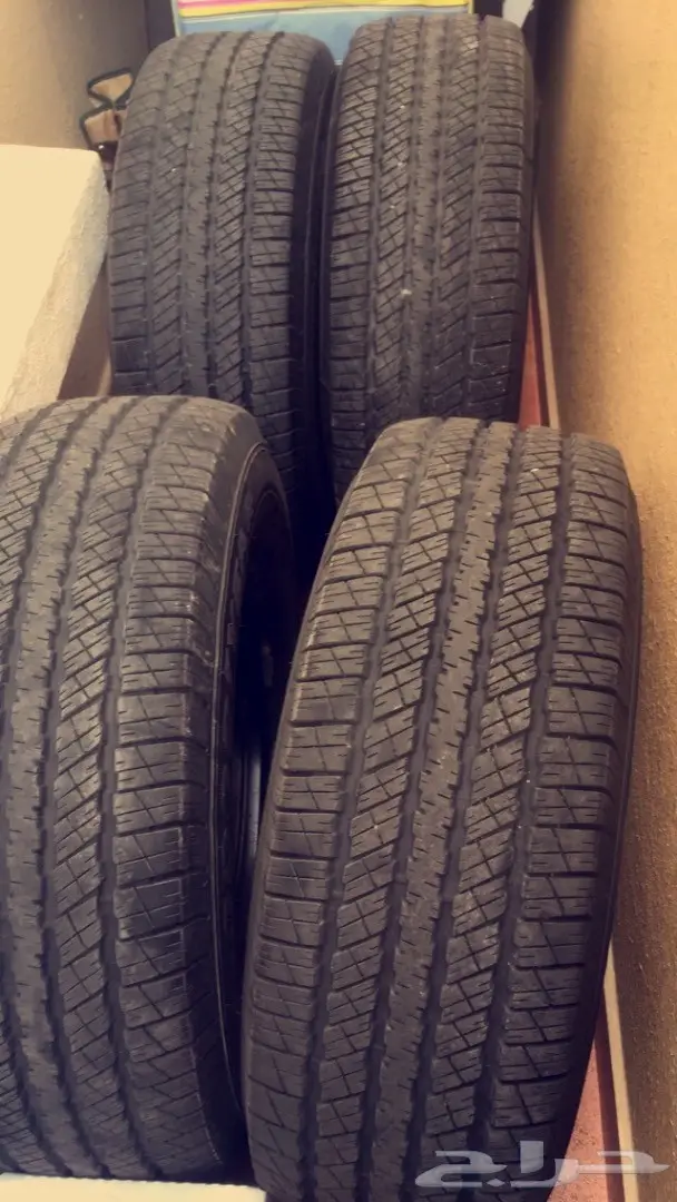 كفرات اطارات قودير شبة جديدة