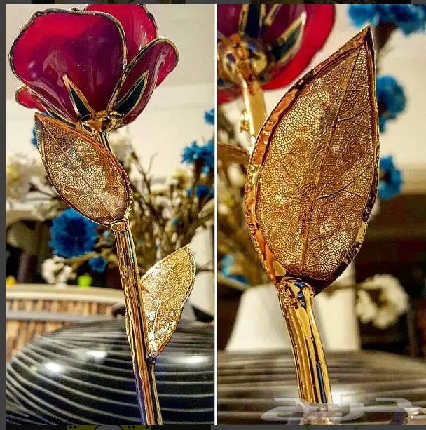 هدايا ورد مطلى وباقات ورد طلاء ماء ذهب (image 48)