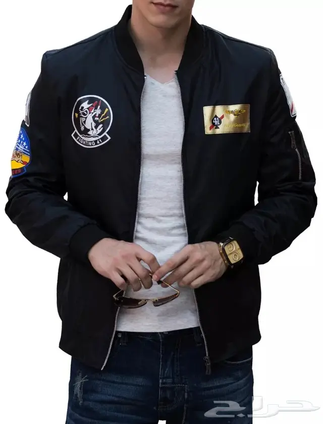 جاكيت رجالي - مطبع بتصميم عصري