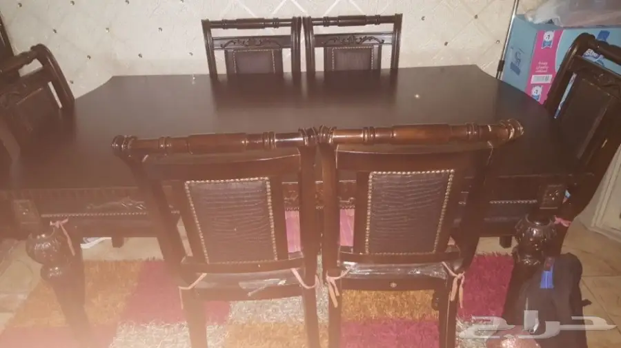 طاولة سفرة عدد 6 أشخاص  (image 1)