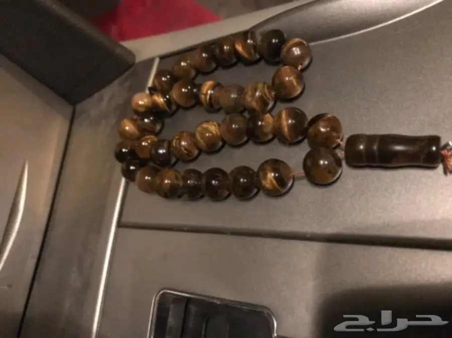 مزاد سبحة عقيق تايقر اصلي  (image 3)