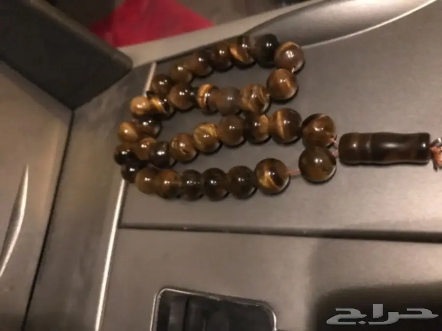 مزاد سبحة عقيق تايقر اصلي  (image 4)