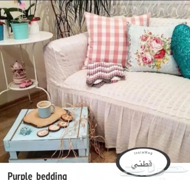 تلبيسات كنب قطني 19