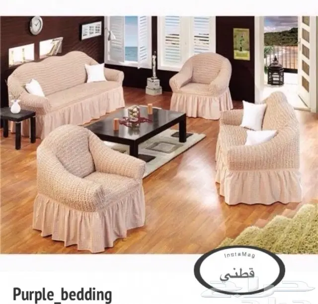 تلبيسات كنب قطني 17